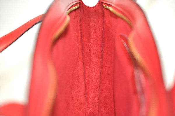 Authentic Louis Vuitton Epi Saint Jacques Hand Bag Red M52277 LV 1922I