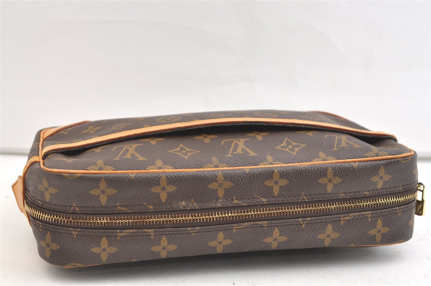 Authentic Louis Vuitton Monogram Compiegne 28 Clutch Hand Bag M51845 LV 1922K