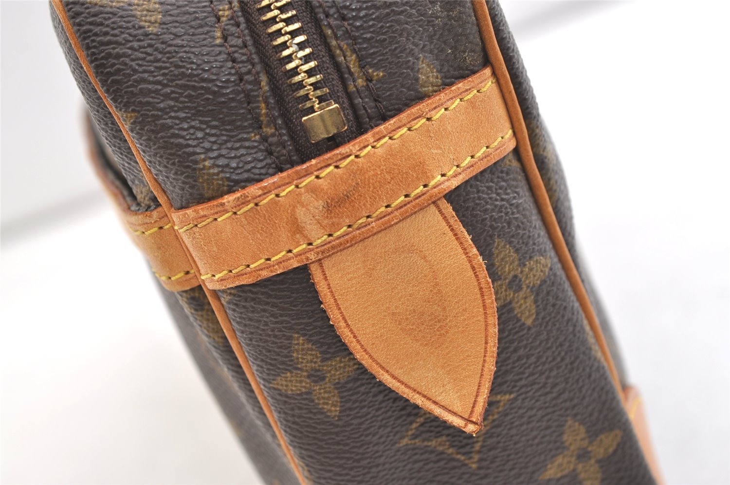 Authentic Louis Vuitton Monogram Compiegne 28 Clutch Hand Bag M51845 LV 1922K