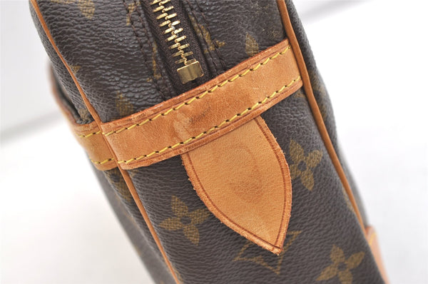 Authentic Louis Vuitton Monogram Compiegne 28 Clutch Hand Bag M51845 LV 1922K