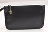 Authentic GUCCI Vintage Shoulder Hand Bag Purse Leather Black 1923I