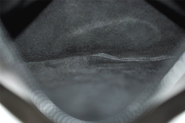 Authentic GUCCI Vintage Shoulder Hand Bag Purse Leather Black 1923I