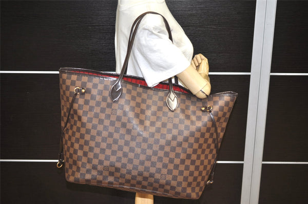 Authentic Louis Vuitton Damier Neverfull GM Shoulder Tote Bag N51106 LV 1923K