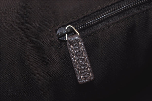 Authentic GUCCI Abbey Shoulder Tote Bag GG Canvas Leather 130736 Brown 1924I