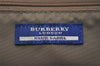 Authentic BURBERRY BLUE LABEL Check Hand Bag Nylon Leather Navy Blue Black 1925I