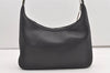 Authentic GUCCI Vintage Shoulder Hand Bag Purse Leather 0013812 Black 1925J