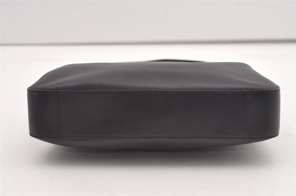 Authentic GUCCI Vintage Shoulder Hand Bag Purse Leather 0013812 Black 1925J