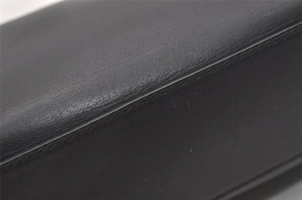 Authentic GUCCI Vintage Shoulder Hand Bag Purse Leather 0013812 Black 1925J