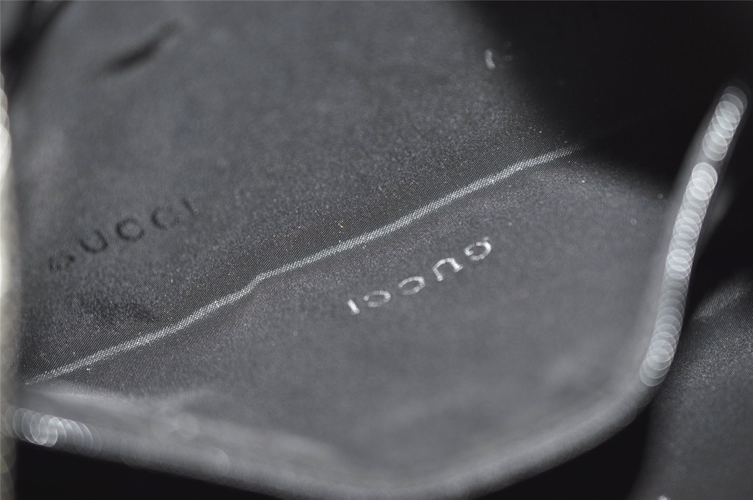 Authentic GUCCI Vintage Shoulder Hand Bag Purse Leather 0013812 Black 1925J