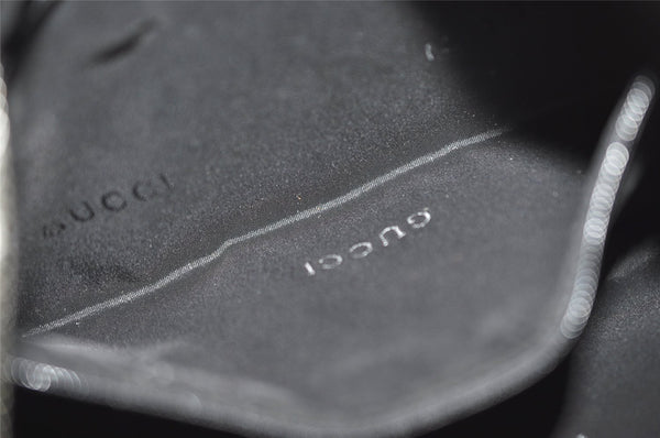 Authentic GUCCI Vintage Shoulder Hand Bag Purse Leather 0013812 Black 1925J