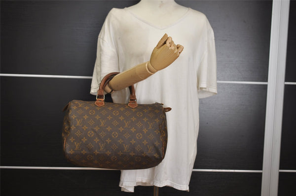 Authentic Louis Vuitton Monogram Speedy 30 Hand Boston Bag Old Model LV 1926I