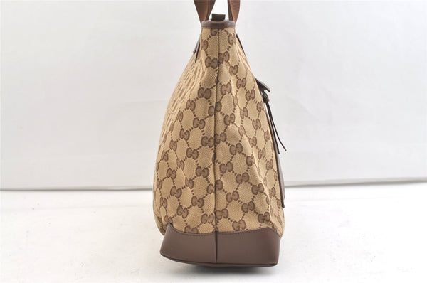 Authentic GUCCI Vintage Shoulder Tote Bag GG Canvas Leather 0190426 Brown 1926K