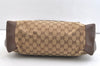 Authentic GUCCI Vintage Shoulder Tote Bag GG Canvas Leather 0190426 Brown 1926K