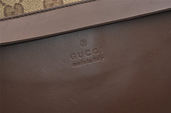 Authentic GUCCI Vintage Shoulder Tote Bag GG Canvas Leather 0190426 Brown 1926K