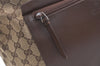 Authentic GUCCI Vintage Shoulder Tote Bag GG Canvas Leather 0190426 Brown 1926K