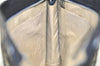 Authentic Christian Dior Trotter Clutch Bag Purse Canvas Leather Blue 1927I