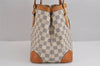 Authentic Louis Vuitton Damier Azur Hampstead PM N51207 Shoulder Tote Bag 1927J