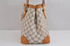 Authentic Louis Vuitton Damier Azur Hampstead PM N51207 Shoulder Tote Bag 1927J