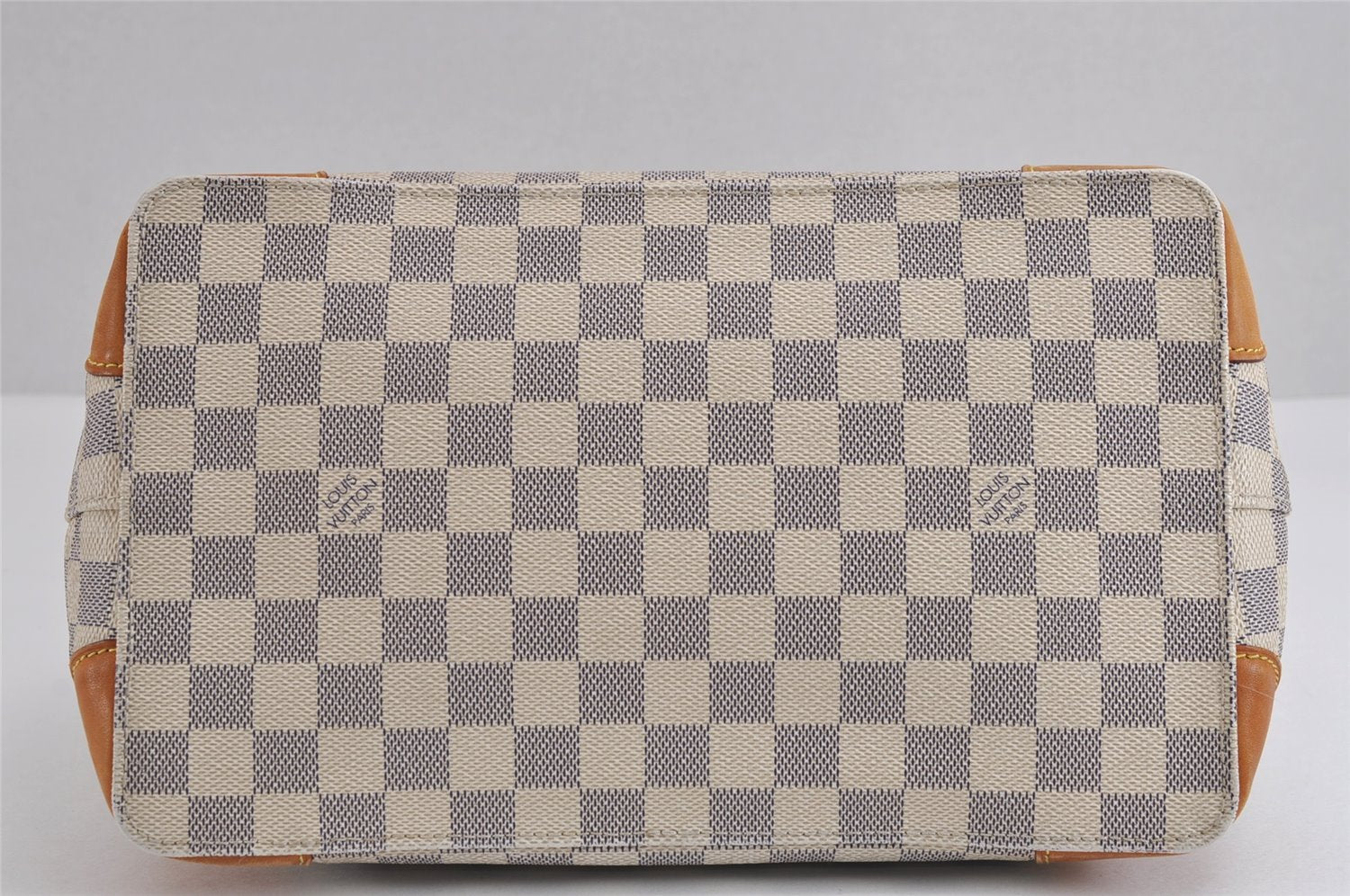 Authentic Louis Vuitton Damier Azur Hampstead PM N51207 Shoulder Tote Bag 1927J