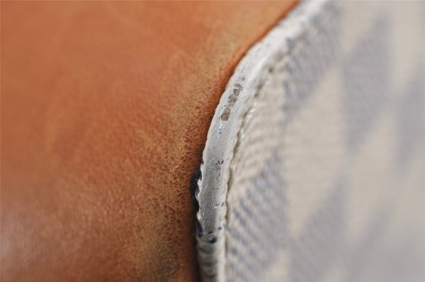 Authentic Louis Vuitton Damier Azur Hampstead PM N51207 Shoulder Tote Bag 1927J