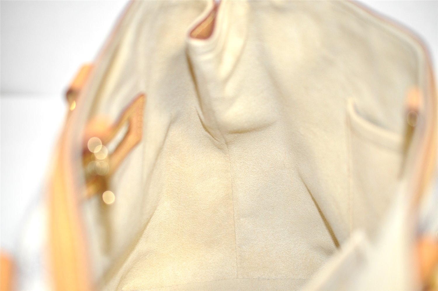 Authentic Louis Vuitton Damier Azur Hampstead PM N51207 Shoulder Tote Bag 1927J