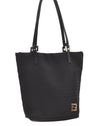 Authentic FENDI Zucchino Shoulder Tote Bag Purse Canvas Leather Black 1928J