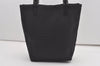 Authentic FENDI Zucchino Shoulder Tote Bag Purse Canvas Leather Black 1928J