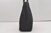 Authentic FENDI Zucchino Shoulder Tote Bag Purse Canvas Leather Black 1928J