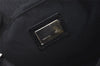 Authentic FENDI Zucchino Shoulder Tote Bag Purse Canvas Leather Black 1928J