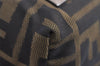 Authentic FENDI Zucca Vintage Shoulder Tote Bag Purse Canvas Leather Brown 1929J