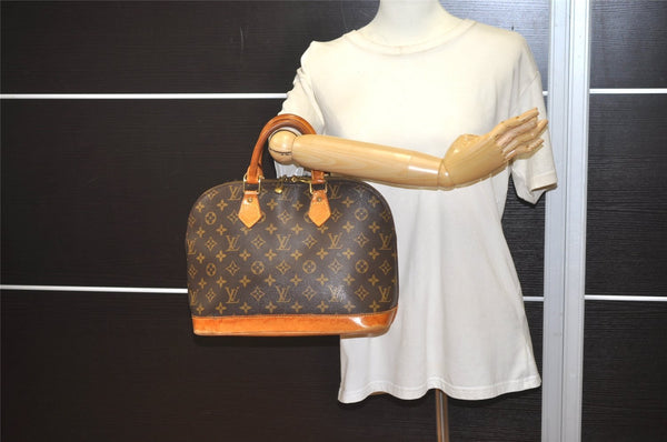 Authentic Louis Vuitton Monogram Alma Hand Bag Purse M51130 LV 1930J