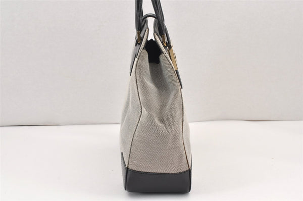 Authentic GUCCI Shoulder Hand Bag Purse Canvas Leather 0021103 Black 1930K