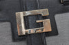 Authentic GUCCI Shoulder Hand Bag Purse Canvas Leather 0021103 Black 1930K