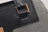 Authentic GUCCI Shoulder Hand Bag Purse Canvas Leather 0021103 Black 1930K