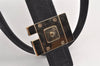 Authentic GUCCI Shoulder Hand Bag Purse Canvas Leather 0021103 Black 1930K