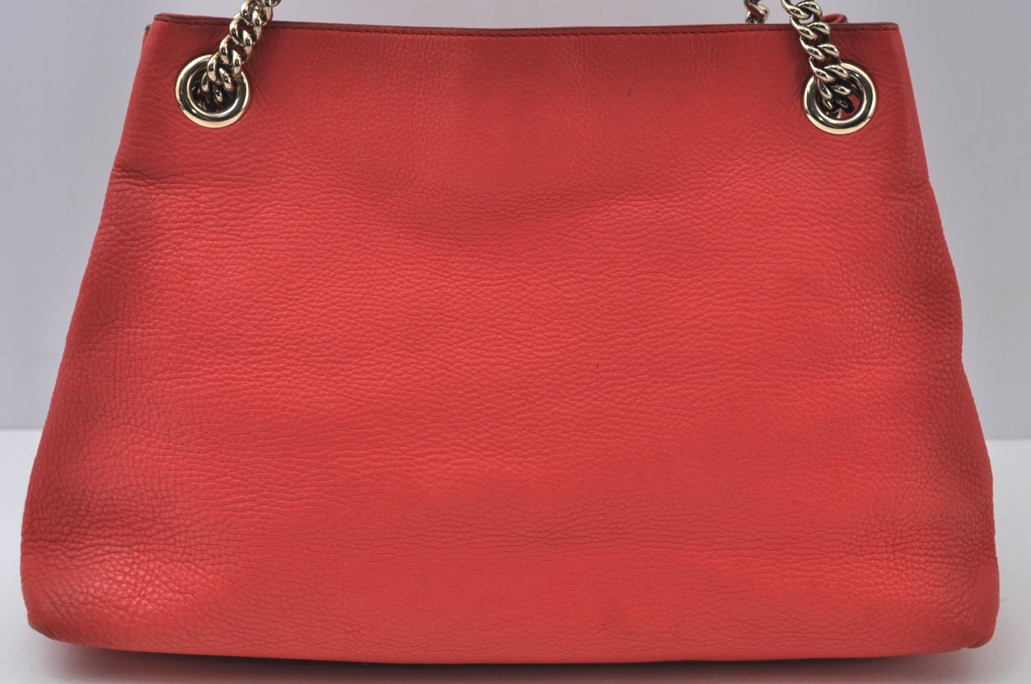 Authentic GUCCI SOHO Tassel Shoulder Tote Bag Chain Leather 308982 Pink 1931J