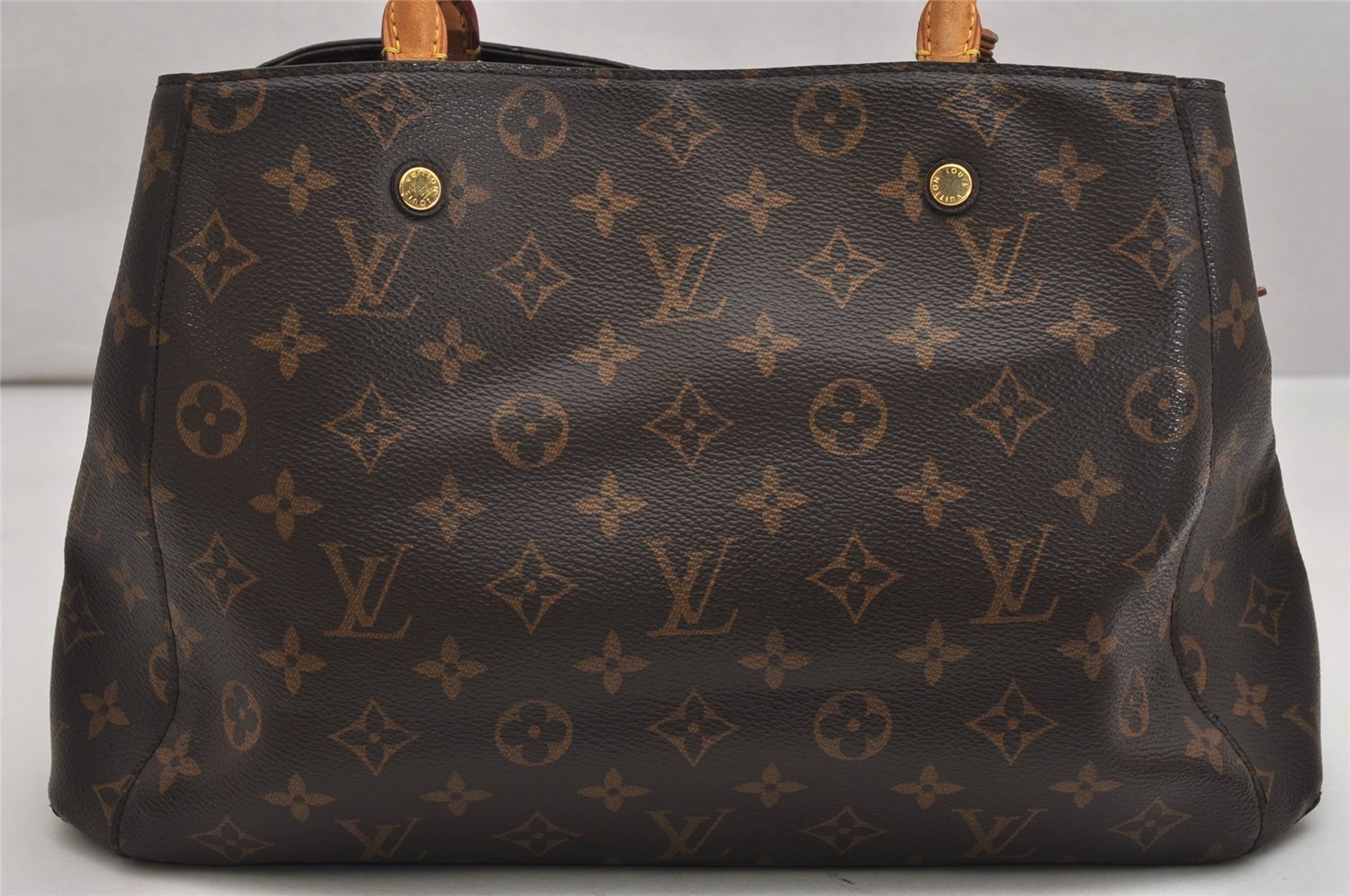 Authentic Louis Vuitton Monogram Montaigne MM 2Way Hand Bag M41056 LV 1931K