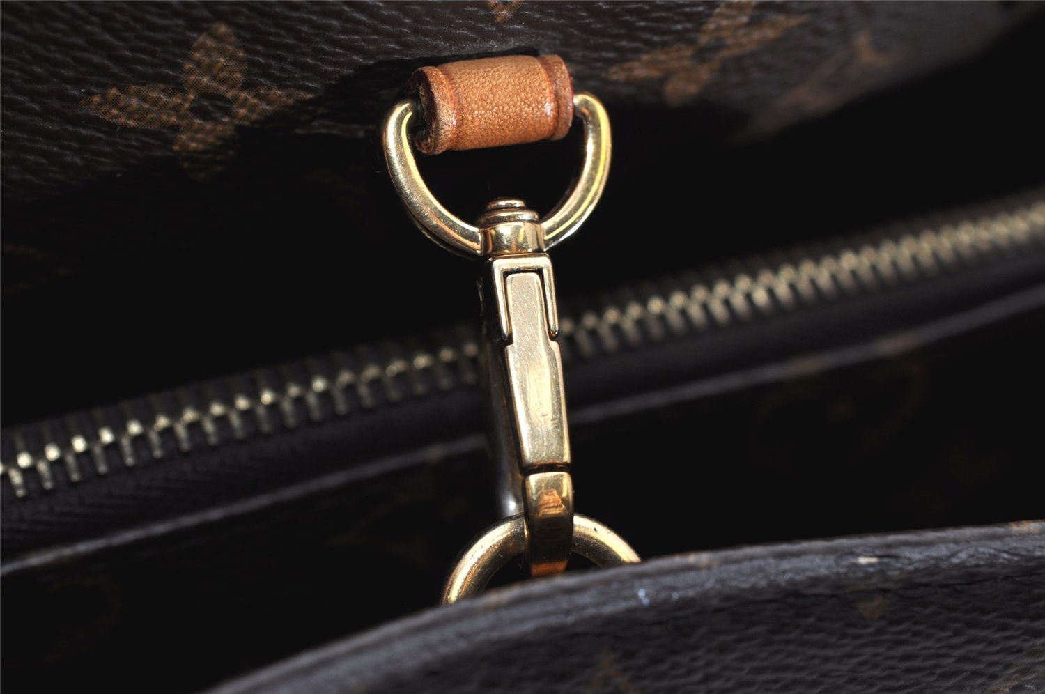 Authentic Louis Vuitton Monogram Montaigne MM 2Way Hand Bag M41056 LV 1931K