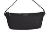 Authentic GUCCI Hand Bag Pouch Purse GG Canvas Leather 071982123 Black 1932J