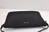 Authentic GUCCI Hand Bag Pouch Purse GG Canvas Leather 071982123 Black 1932J