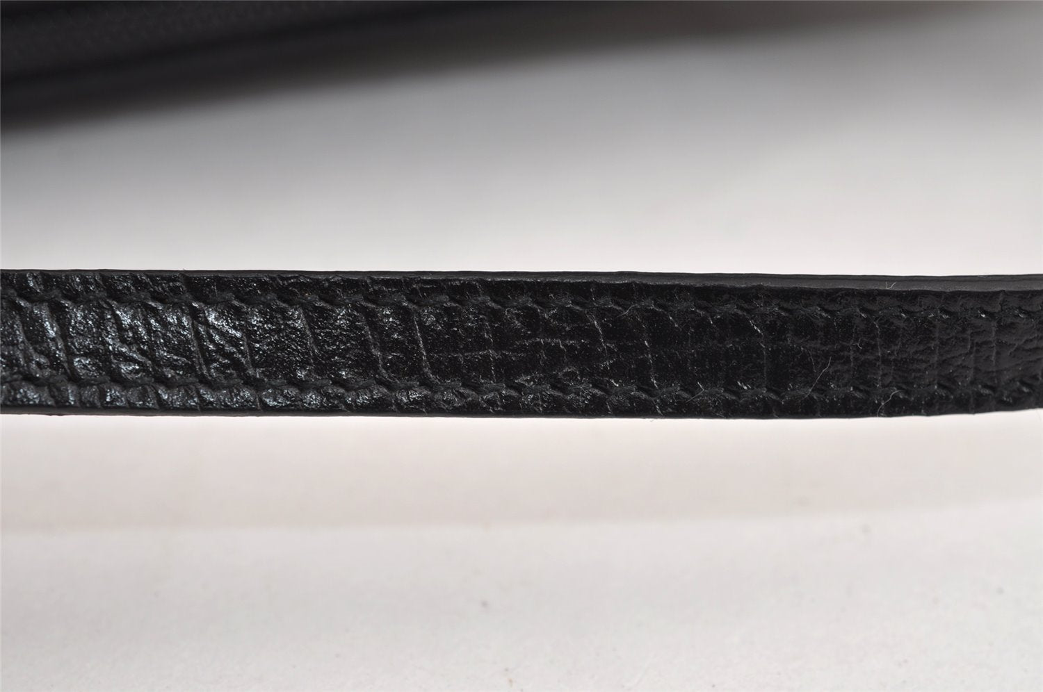 Authentic GUCCI Hand Bag Pouch Purse GG Canvas Leather 071982123 Black 1932J