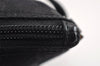 Authentic GUCCI Hand Bag Pouch Purse GG Canvas Leather 071982123 Black 1932J