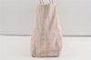 Authentic CHANEL New Travel Line Shoulder Tote Bag Nylon Leather Pink 1933J