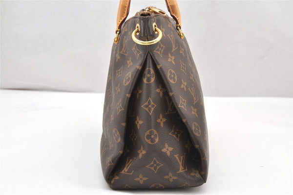 Authentic Louis Vuitton Monogram Pallas 2Way Hand Bag Brown M40907 LV 1933K