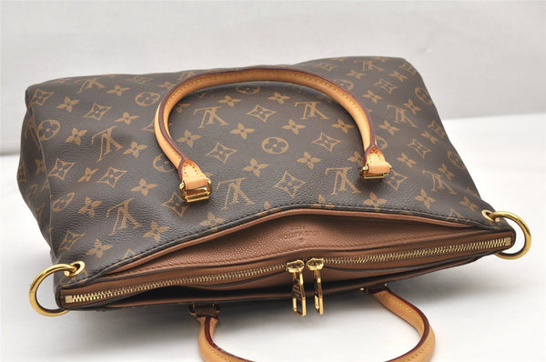 Authentic Louis Vuitton Monogram Pallas 2Way Hand Bag Brown M40907 LV 1933K