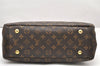 Authentic Louis Vuitton Monogram Pallas 2Way Hand Bag Brown M40907 LV 1933K