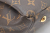 Authentic Louis Vuitton Monogram Pallas 2Way Hand Bag Brown M40907 LV 1933K
