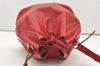 Authentic Louis Vuitton Epi Petit Noe Shoulder Drawstring Bag M44107 Red 1934J
