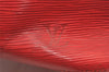 Authentic Louis Vuitton Epi Petit Noe Shoulder Drawstring Bag M44107 Red 1934J