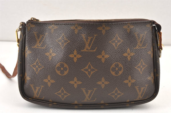 Authentic Louis Vuitton Monogram Pochette Accessoires Pouch M51980 LV Junk 1934K